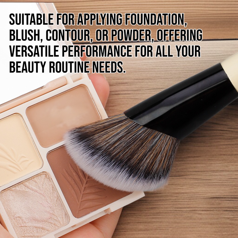 High-quality beauty brush with dual heads for versatile makeup application