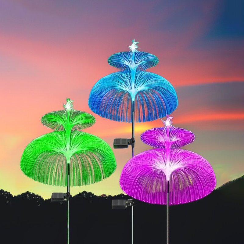 太陽能防水水母燈