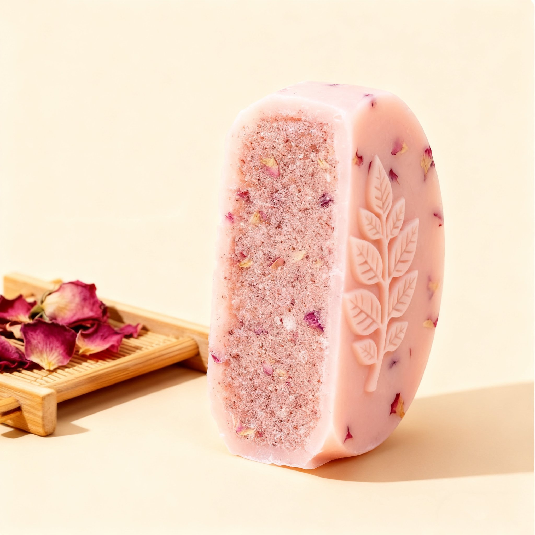 Růžové mýdlo s vůní růží 120g (balení 3 kusy)