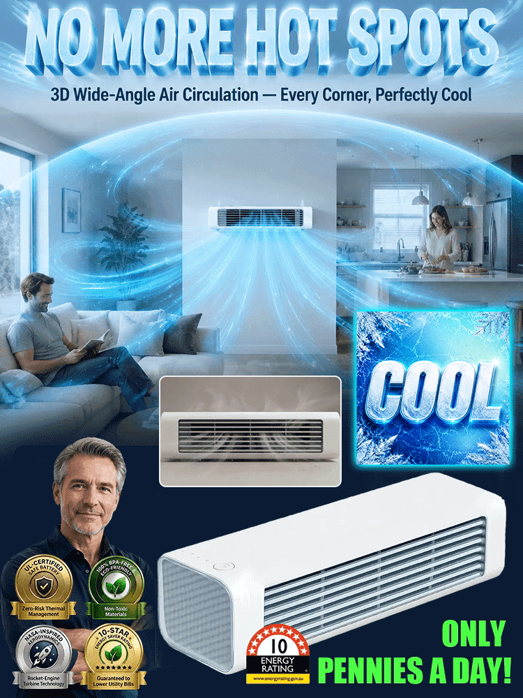 【Three-Second Rapid Cooling】Bladeless Turbo Tower Fan