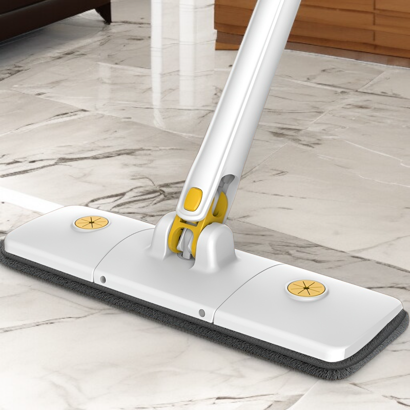 自動ねじれ水なし手洗いフラットモップ家庭用 36 センチメートル乾湿両用大型パネルモップヘッド回転ロッド速乾モップ