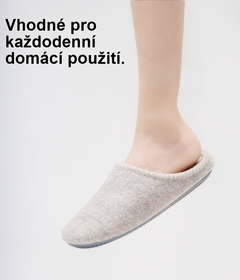 Teplé podzimní domácí pantofle pro ženy