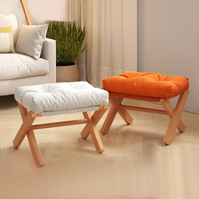Shoe changing stool for home use at the entrance