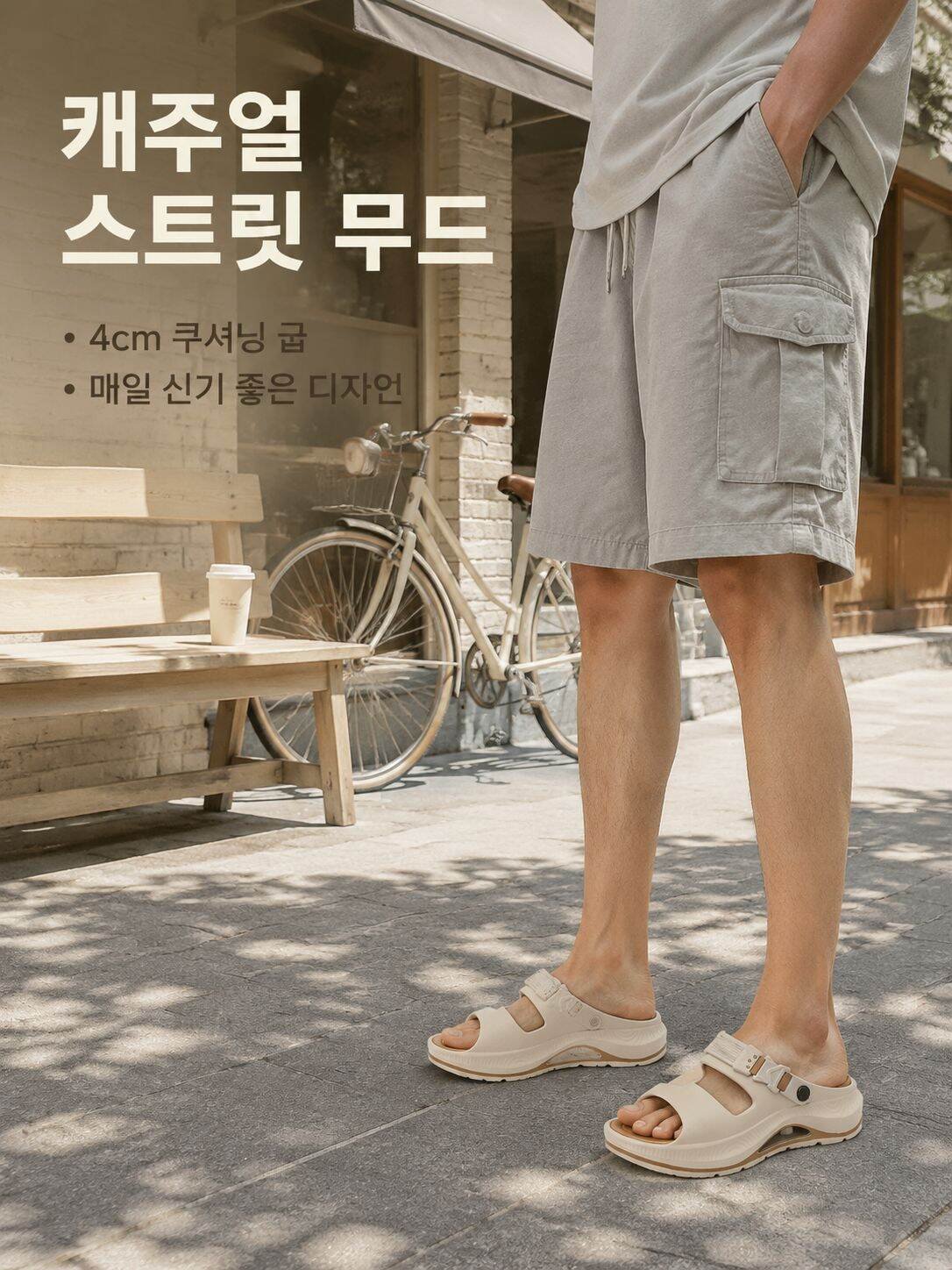 남성용 여름 슬리퍼 부드러운 바닥 실외 슬리퍼