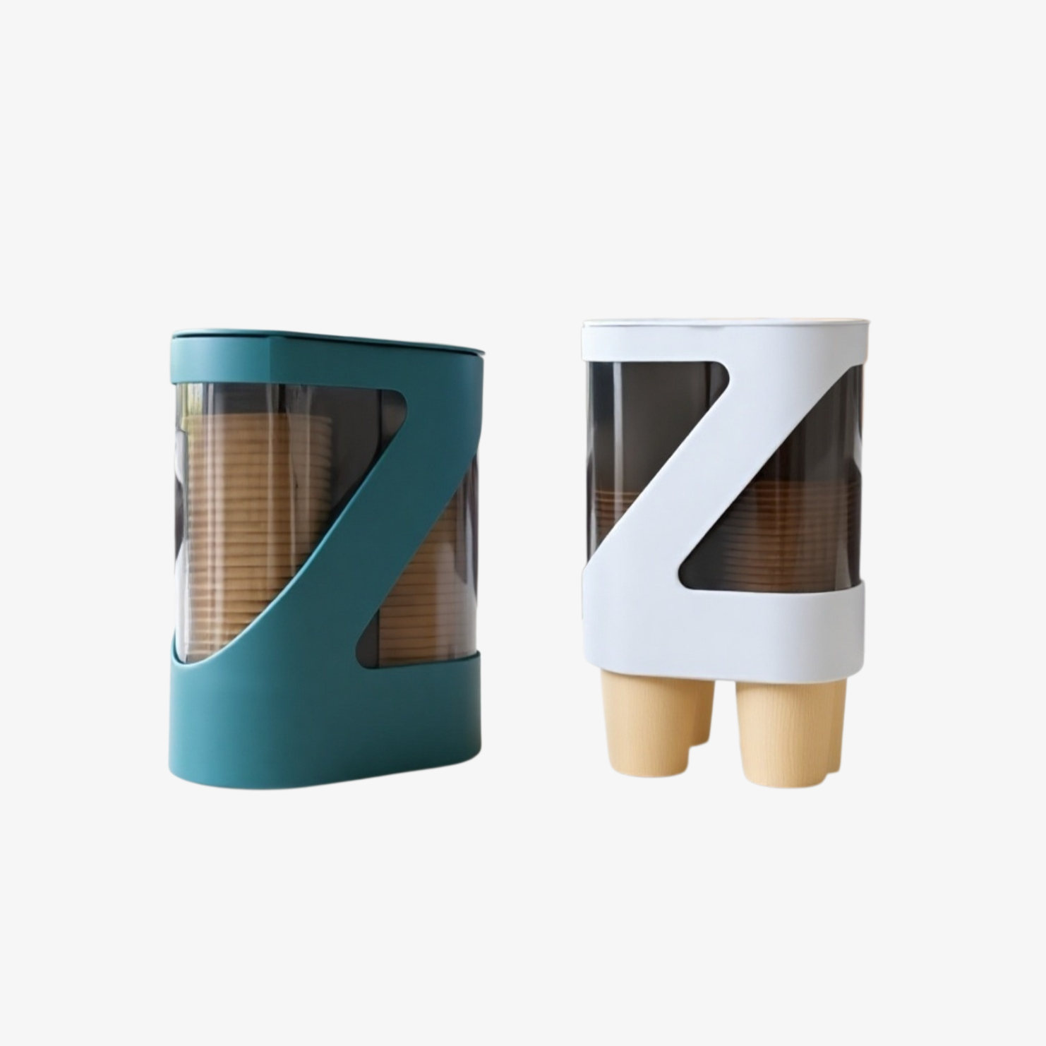 Estante para almacenamiento de vasos de agua, plástico, uso doméstico, sin perforaciones