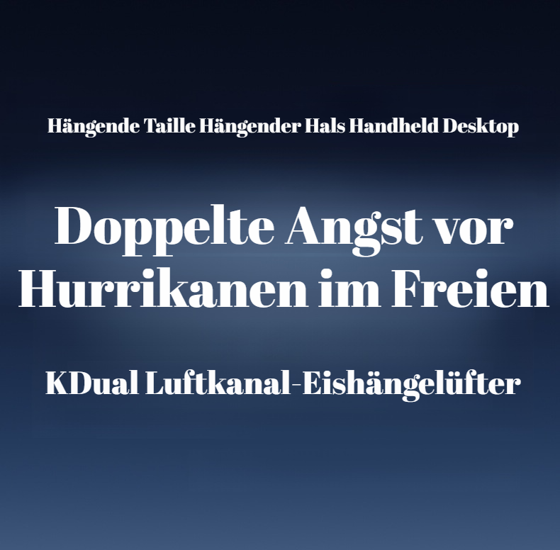 Praktischer Ventilator für Wandern und Reisen