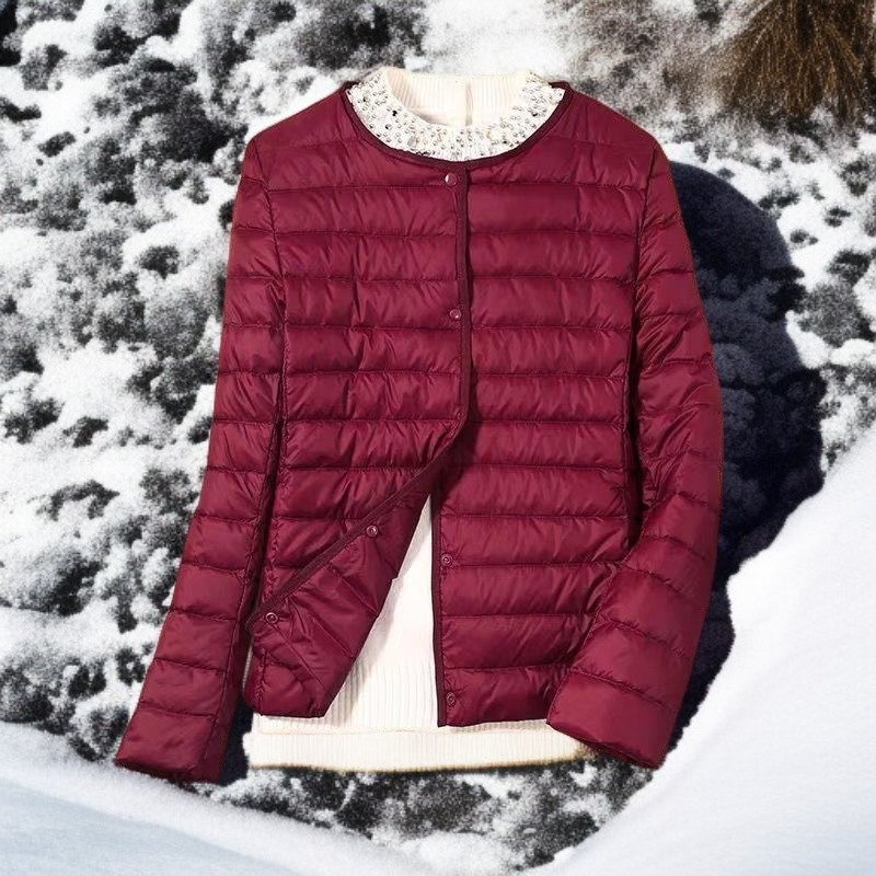 高品質ダウン素材が使用されたジャケットのアップ画像