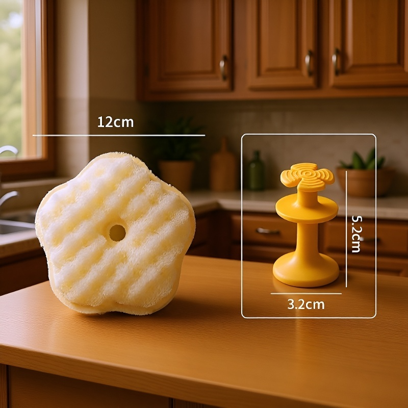 Kétoldalas tapadókorongos, olajtaszító mosogatószivacs