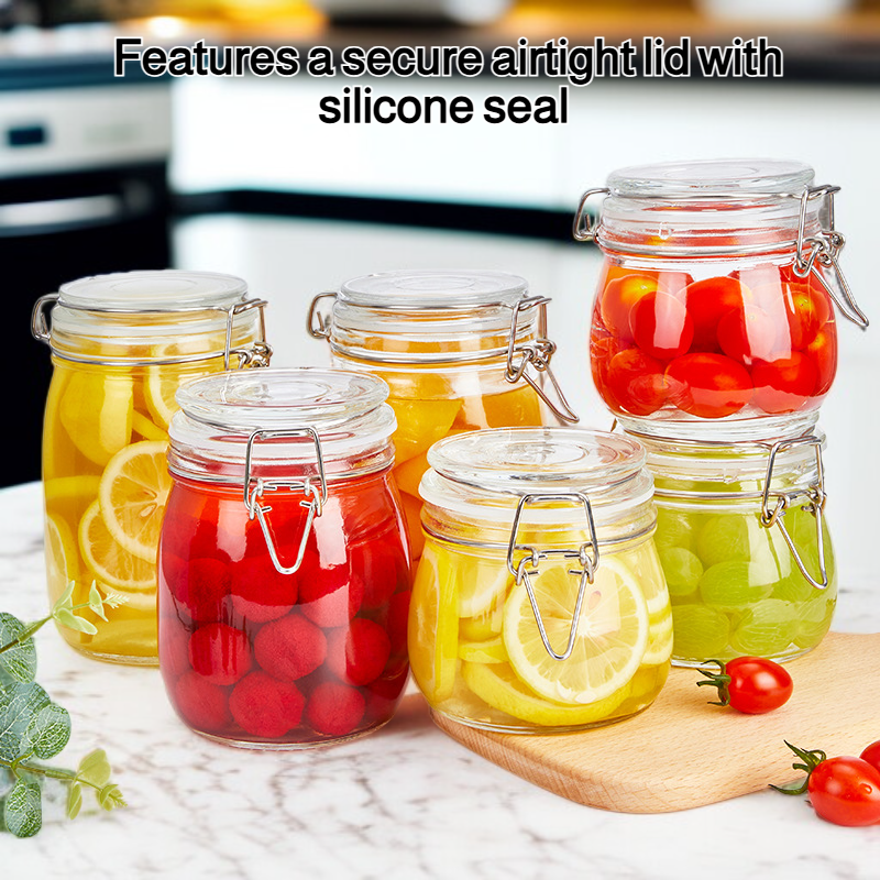 Glass airtight jar