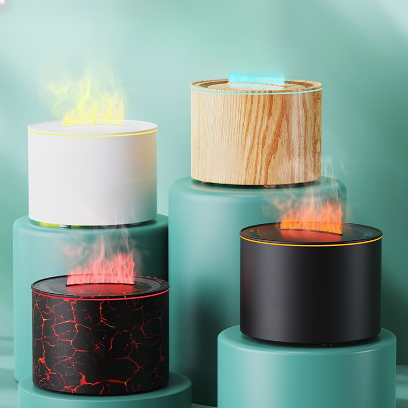 가정용 미니 자동분향기 컬러 꽃병 아날로그 화염향기 침실 미니 가습기 분향기
