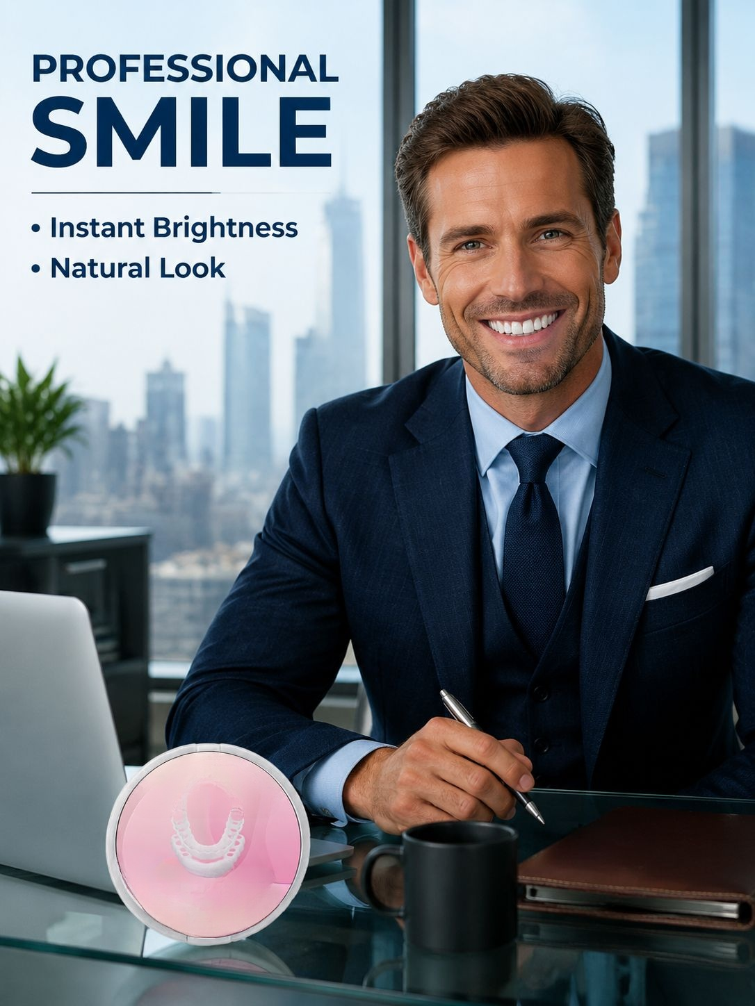 Before and after using CrazyLife smile patch