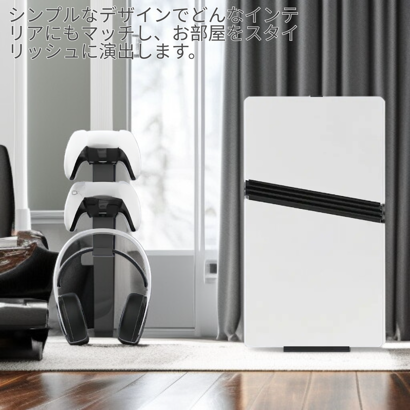 ドリル不要の多目的ハンドル収納ラック、壁掛けヘッドホンホルダー