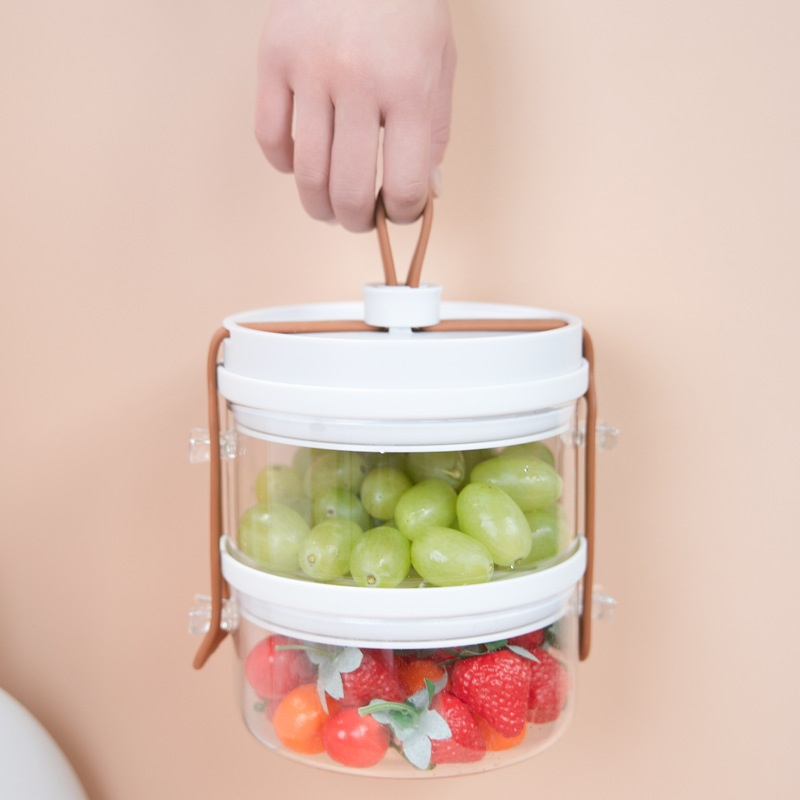 Portable student glass lunchbox