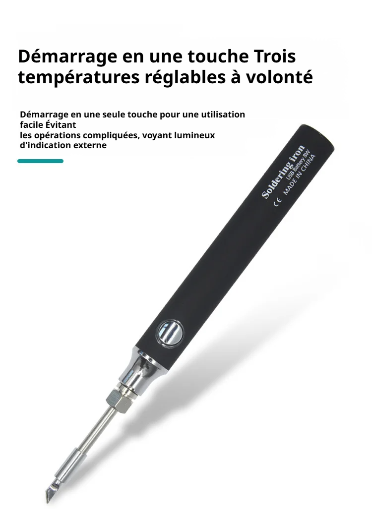 Accessoires inclus avec le fer à souder sans fil