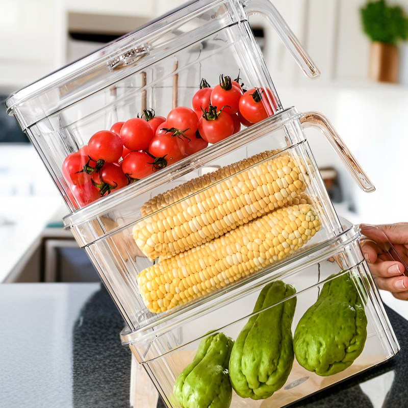 กล่องถนอมอาหารพลาสติกใสเกรดอาหารสำหรับแช่แข็ง