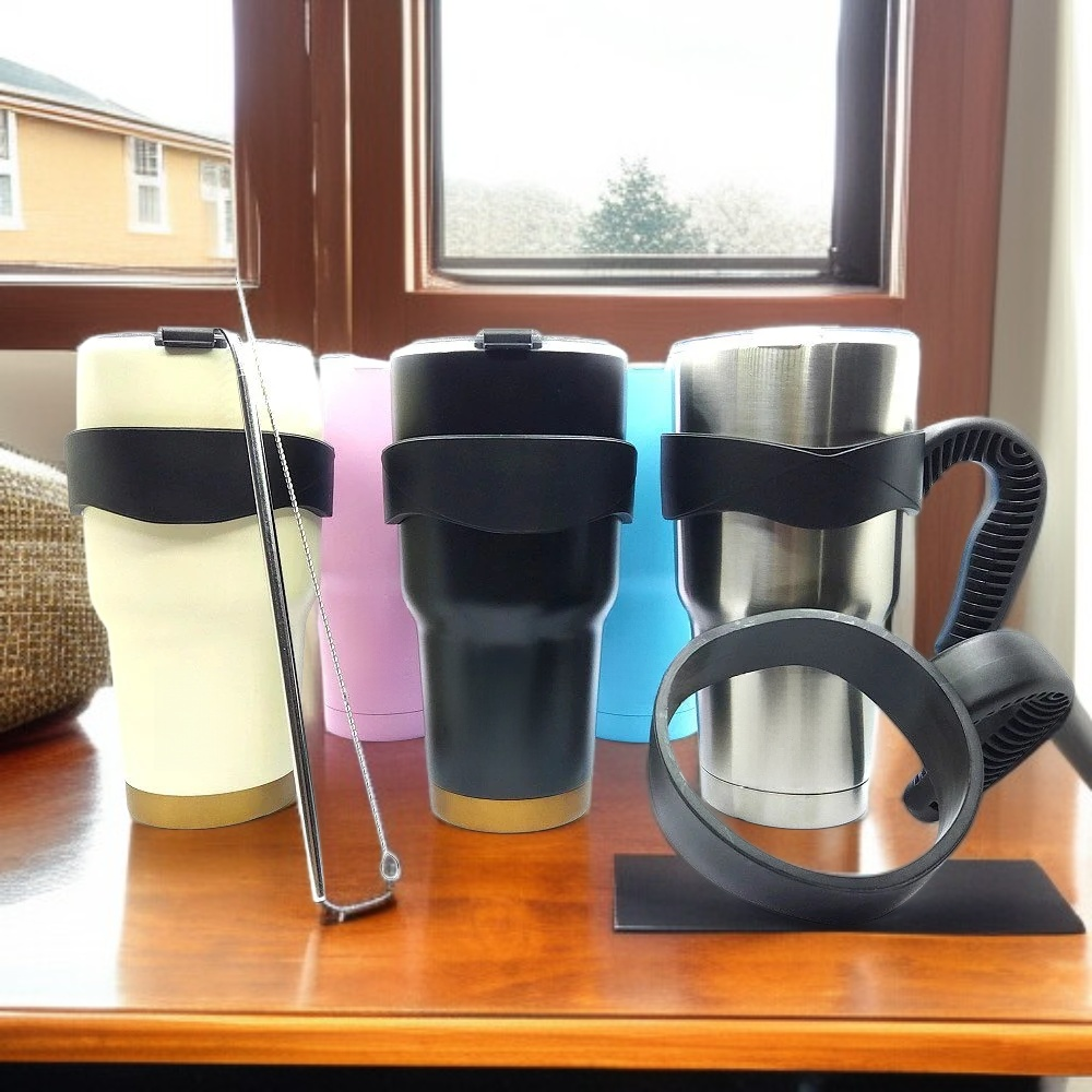  كوب قهوة للسيارة من الفولاذ المقاوم للصدأ 304 سعة كبيرة، مقاوم للانسكاب ومناسب للمشروبات الباردة