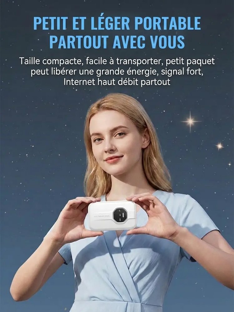 Mini Routeur Wi-Fi Sans Carte SIM Illimité | Pour Tous Vos Appareils | Révolutionnaire