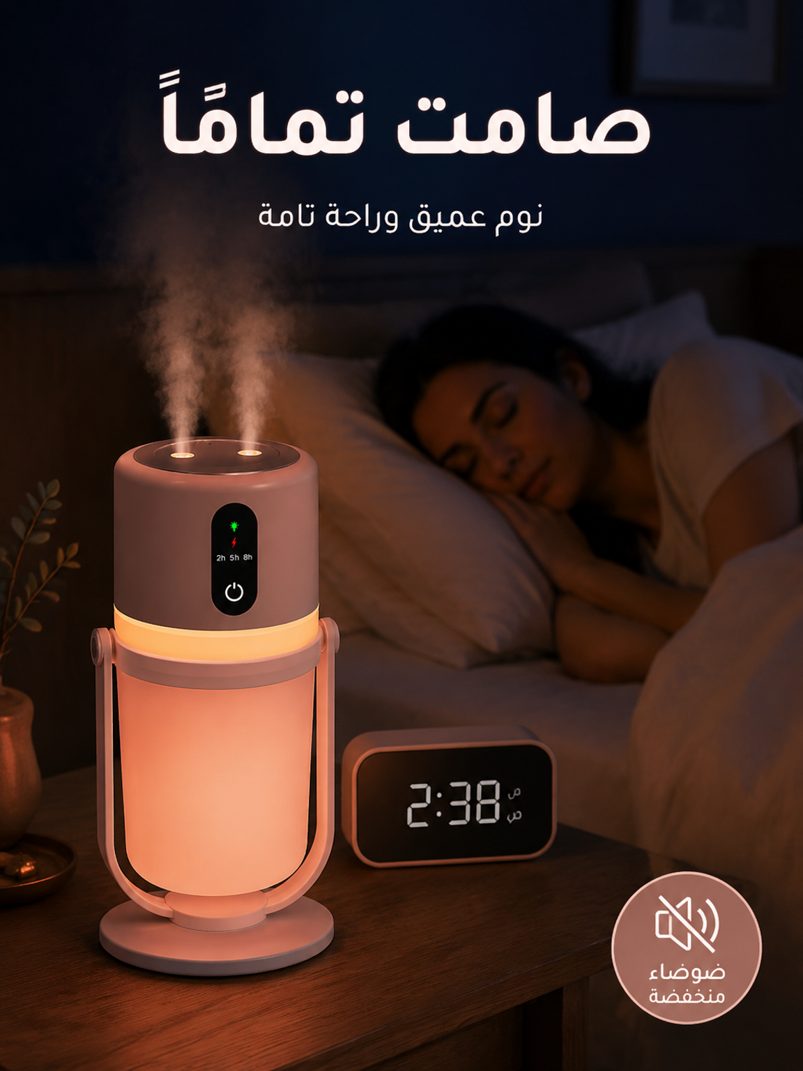 مرطب هواء ذكي صغير ومحمول للمكتب