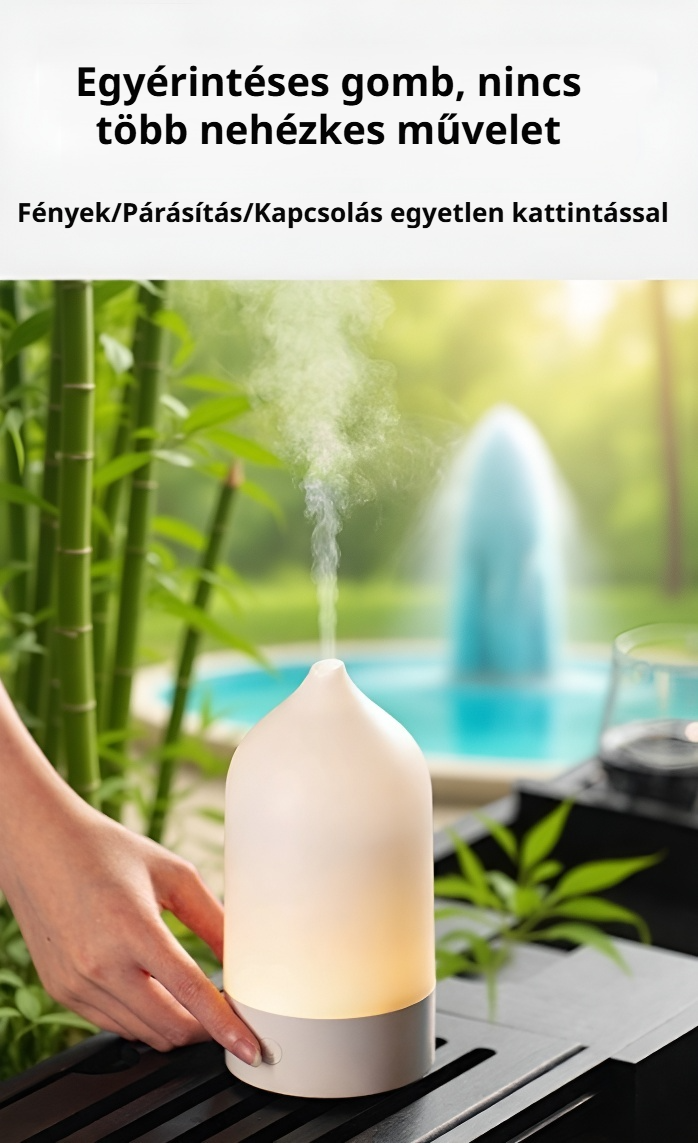 Egészséges levegő aromaterápiás párásítóval