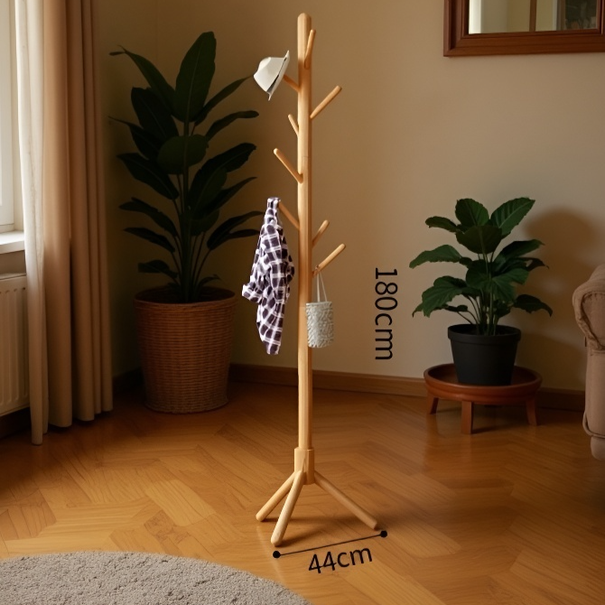 프리미엄 원목 자작나무 모자걸이 가정용