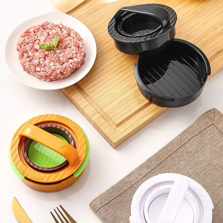 Prensa para hamburguesas redonda, herramienta para moldear carne