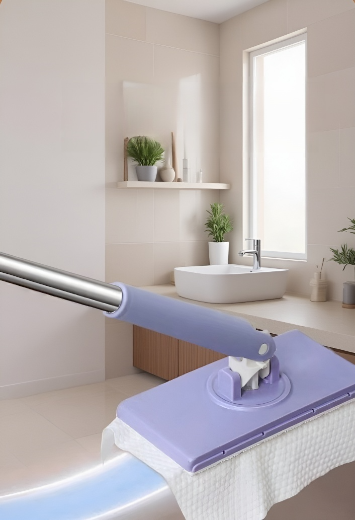 水切り機能付き多機能フラットモップ