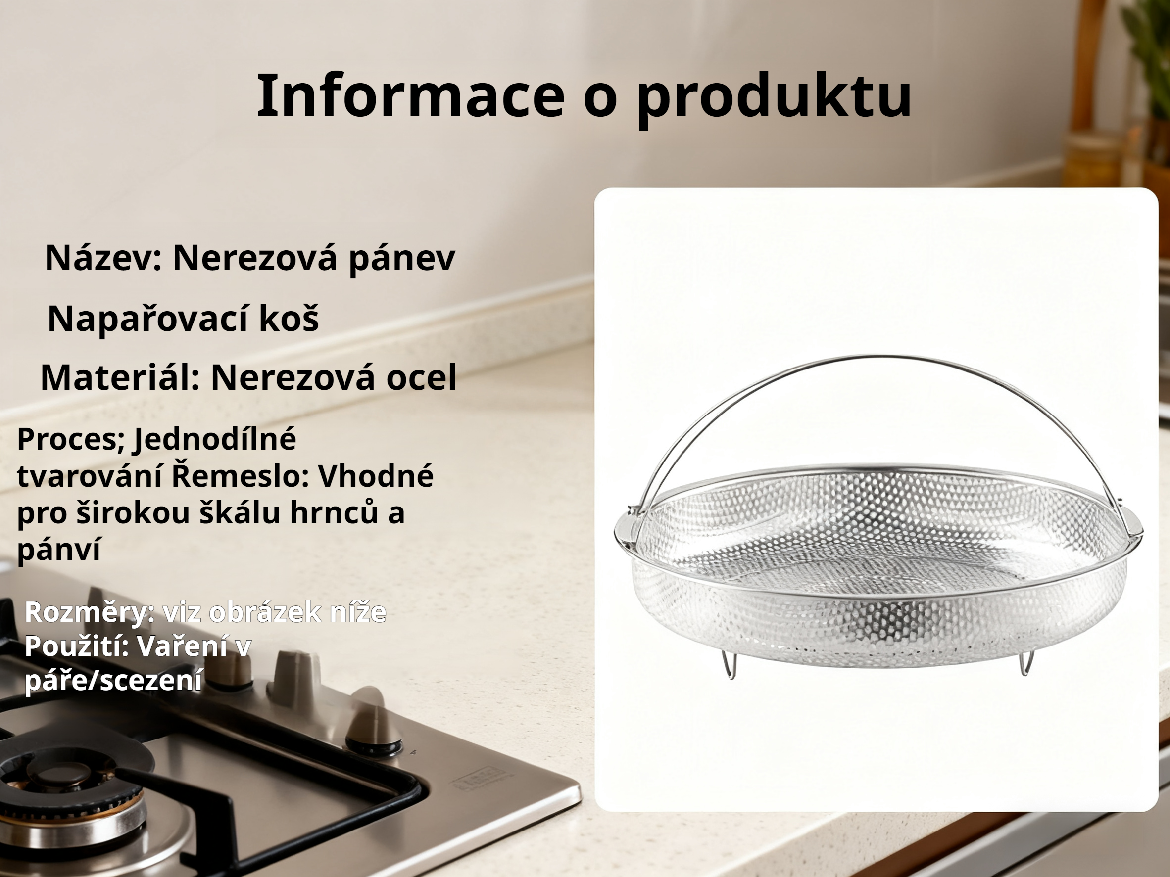  Zdravý napařovací talíř na vaření v páře