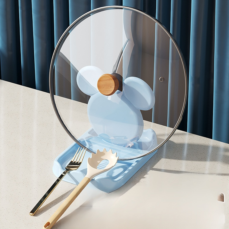 卡通抗菌防霉鍋蓋收納架