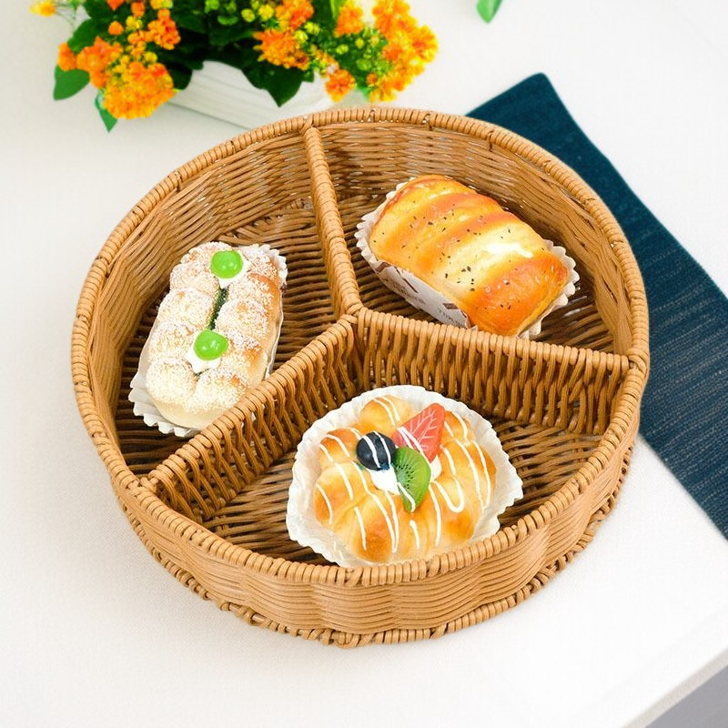 거실 커피 테이블용 과일 및 견과류 보관 바구니 칸막이