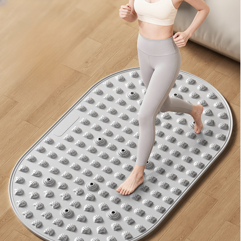 Silicone acupressure mat, large soft foot massage mat, home yoga mat