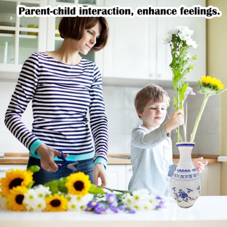 Creative 3D Vase Puzzle Ornament – Home Decor & Holiday Gift Idea