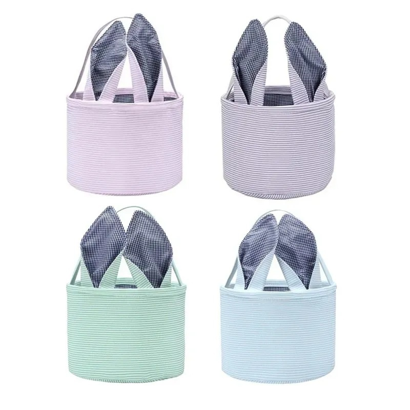 うさみみイースターエッグ収納バスケットハンドバッグ