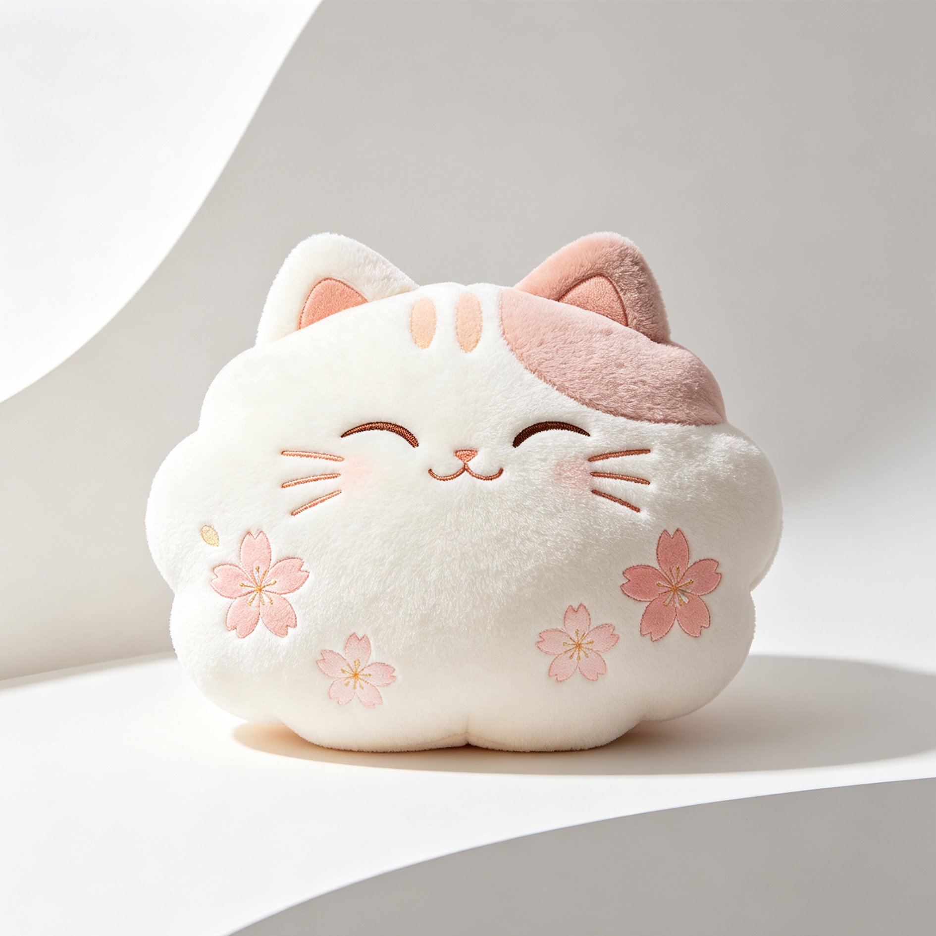 桜の猫雲ぬいぐるみ