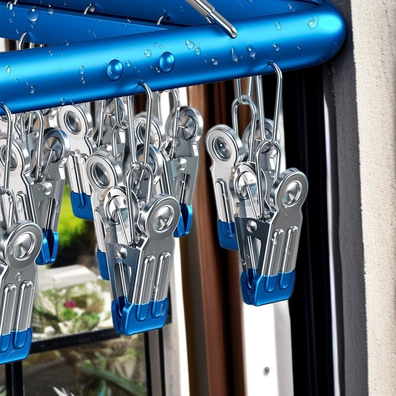 소형 가정용 알루미늄 방수 강력 건조대 다용도 빨래집게 녹걸이