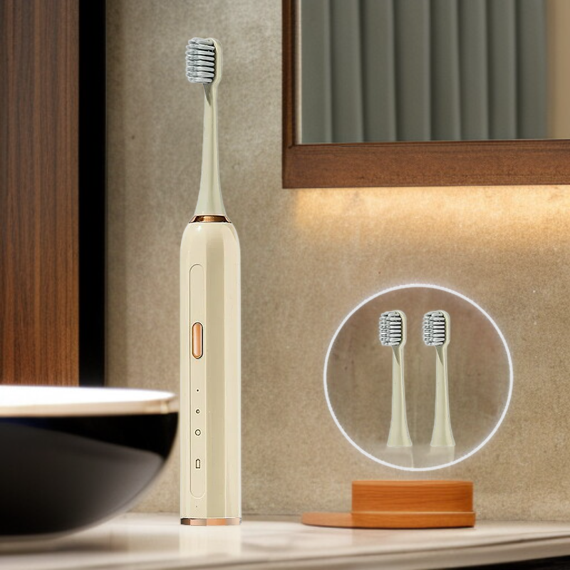 방수 USB 충전 듀폰모 전동 칫솔, 성인 커플용