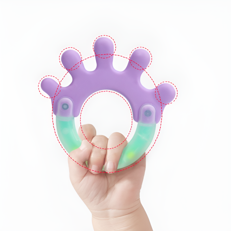 Juego de juguetes educativos con sonajero y mordedor para bebé