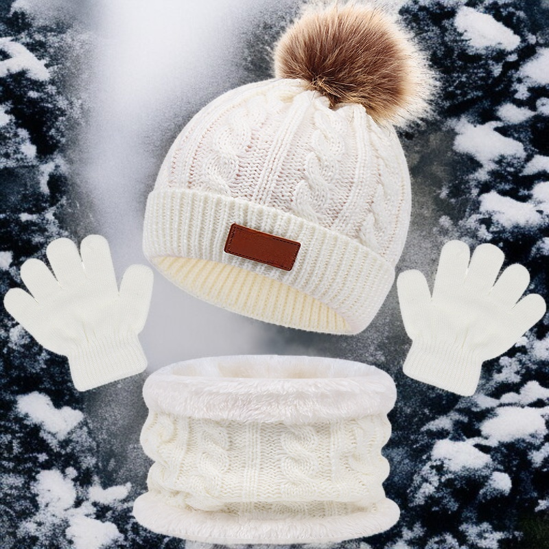 모자, 스카프, 장갑 3종 세트