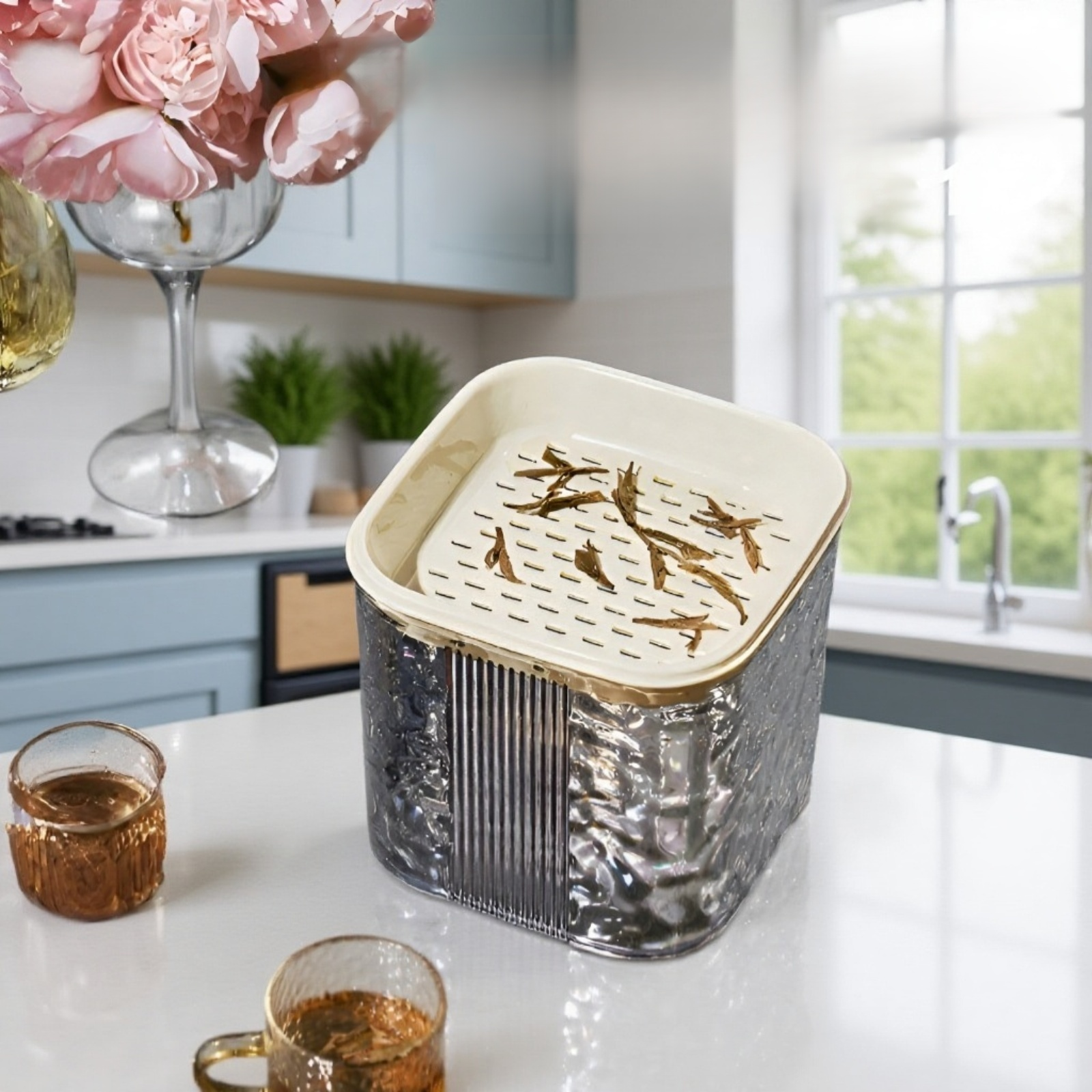 سلة مهملات بلاستيك متينة