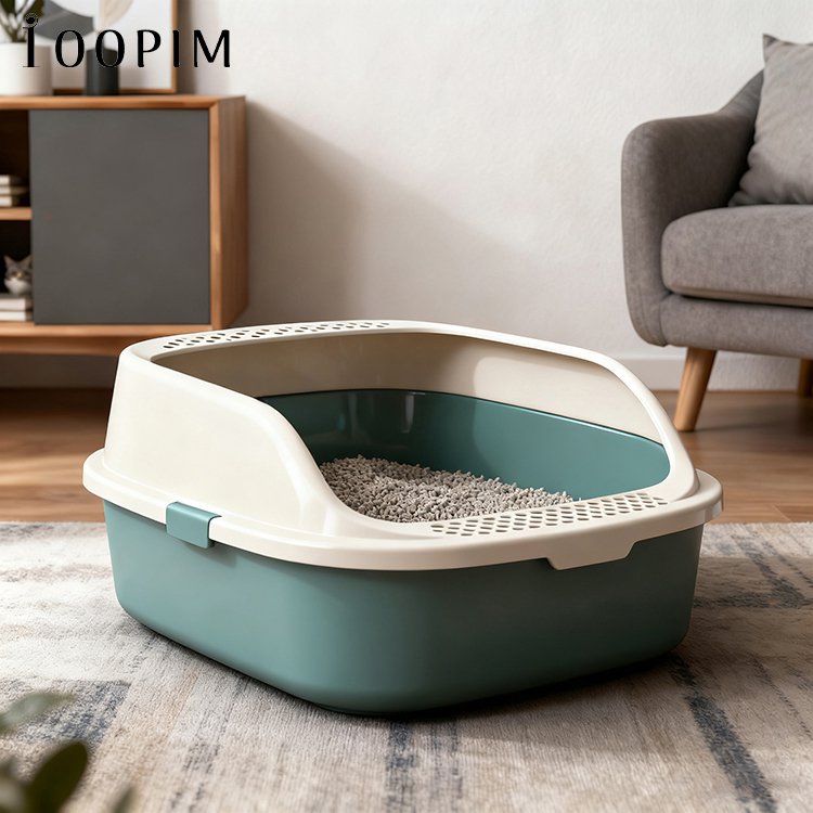 ดีไซน์กระบะทรายแมวความจุเยอะ