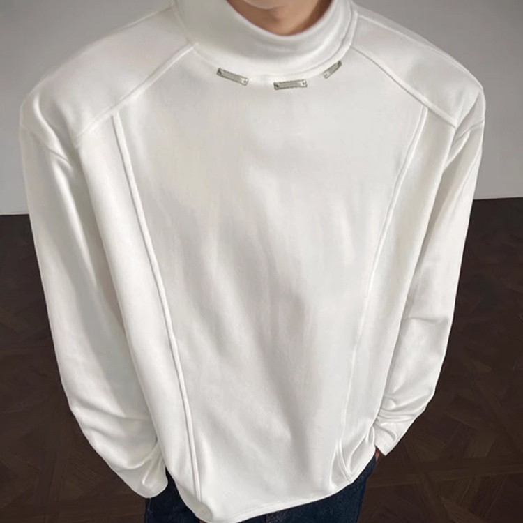 男士純色長袖T恤