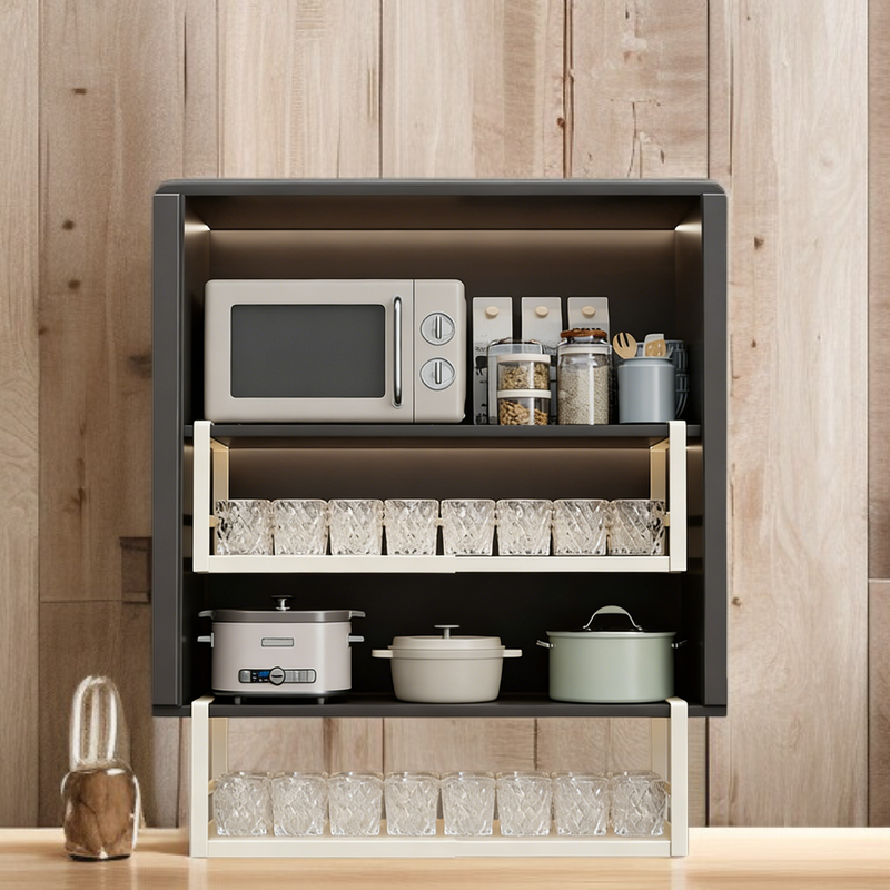 Verstellbares Gewürzregal zum Aufhängen, für Unterschränke und Aufbewahrungskörbe