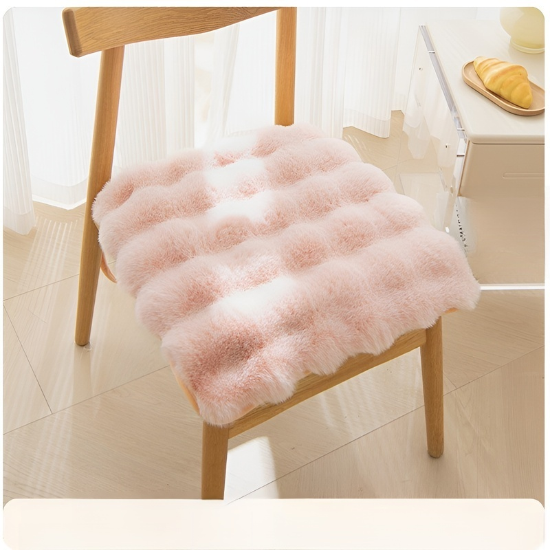 Winter Thick Velvet Rabbit Student Seat Cushion Warm Pad