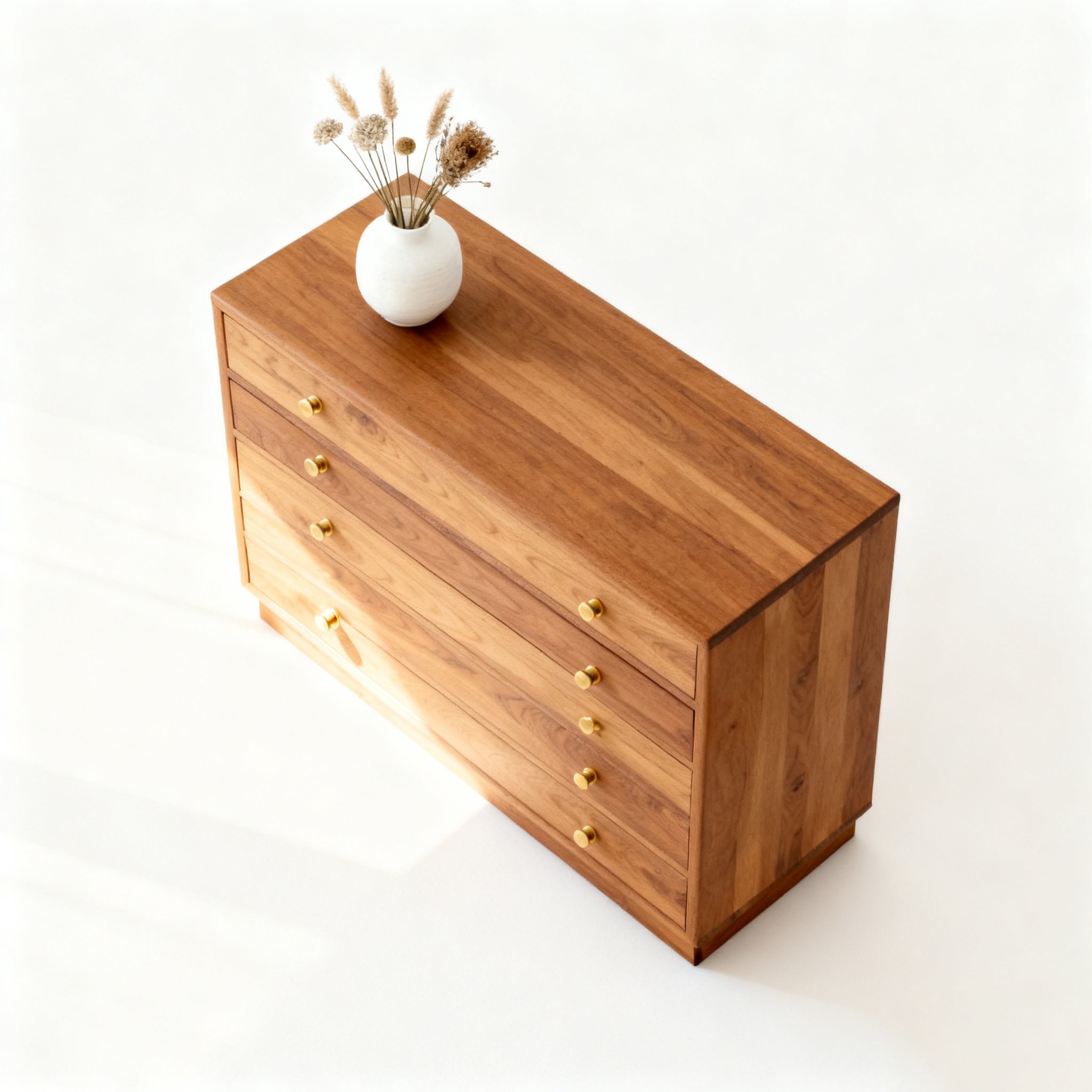 Detalle de la textura de madera maciza en gabinete