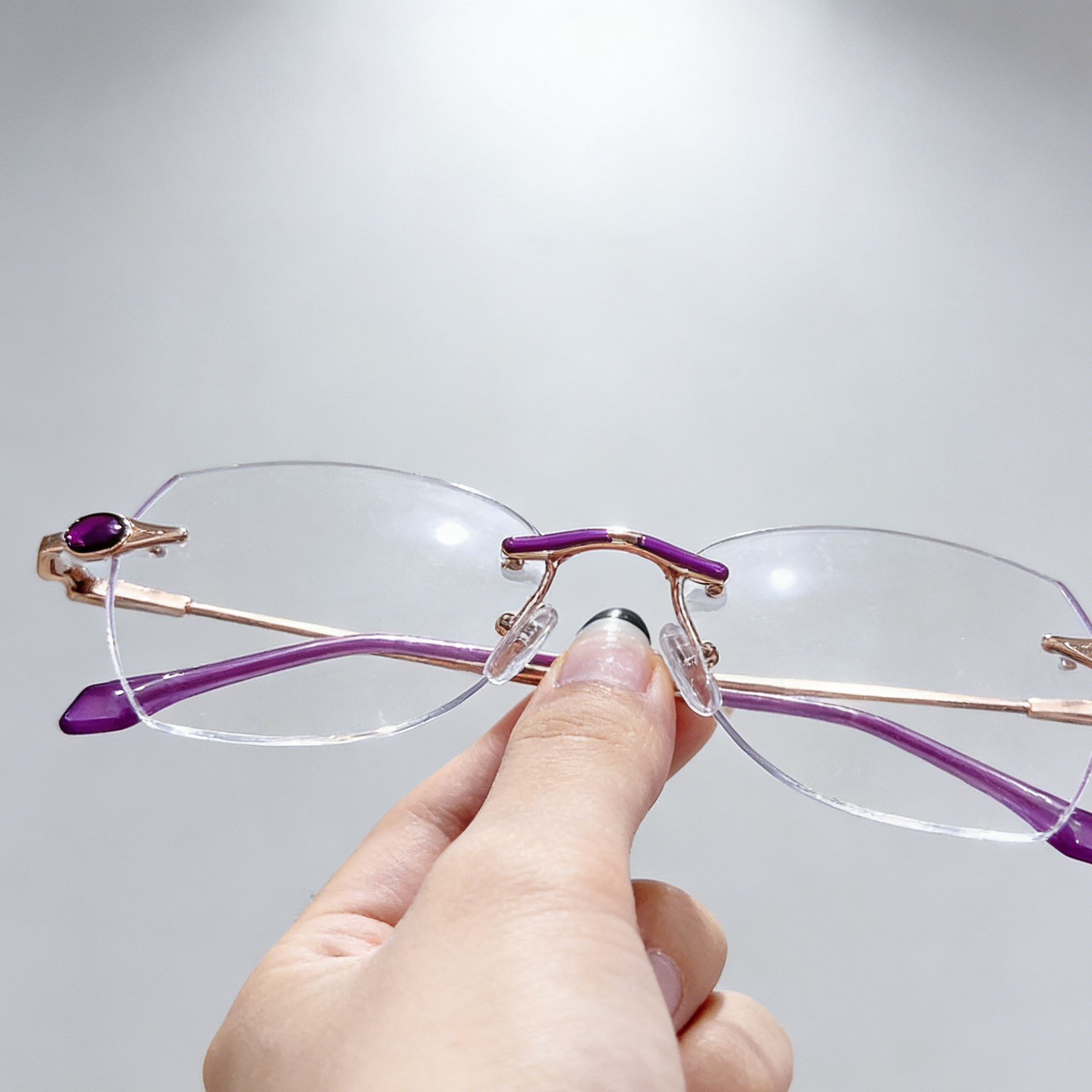 Gafas de lectura sin montura para estilo sofisticado