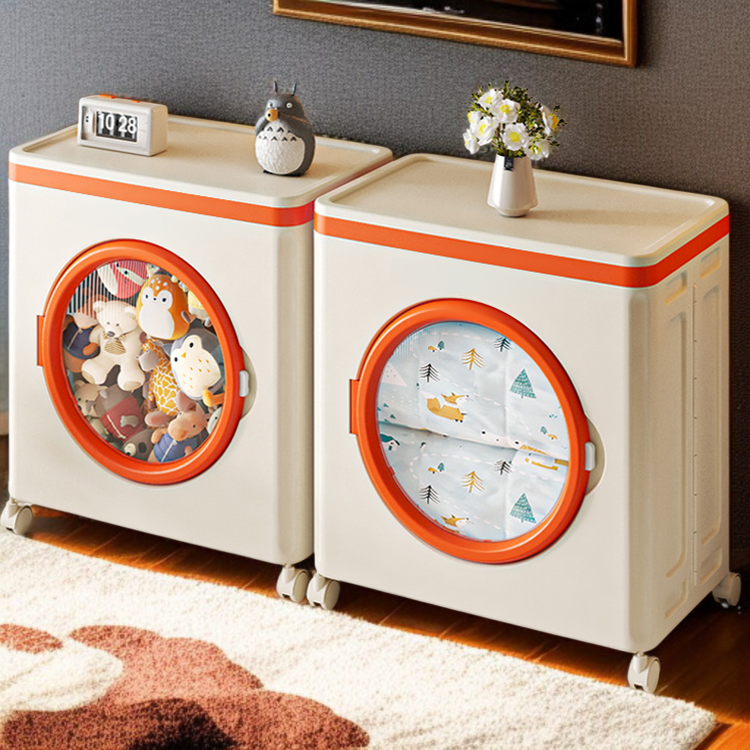 가정용 의류 정리함 빅맥 접이식 수납함 도르래 초대형 의류 수납함 플랩 가정용 이불 수납함