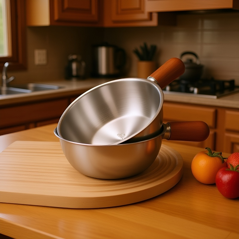 Complementary pot gold handle milk pot salad bowl