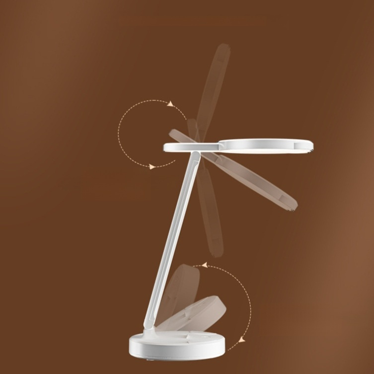 Folding eye-protection desk lamp