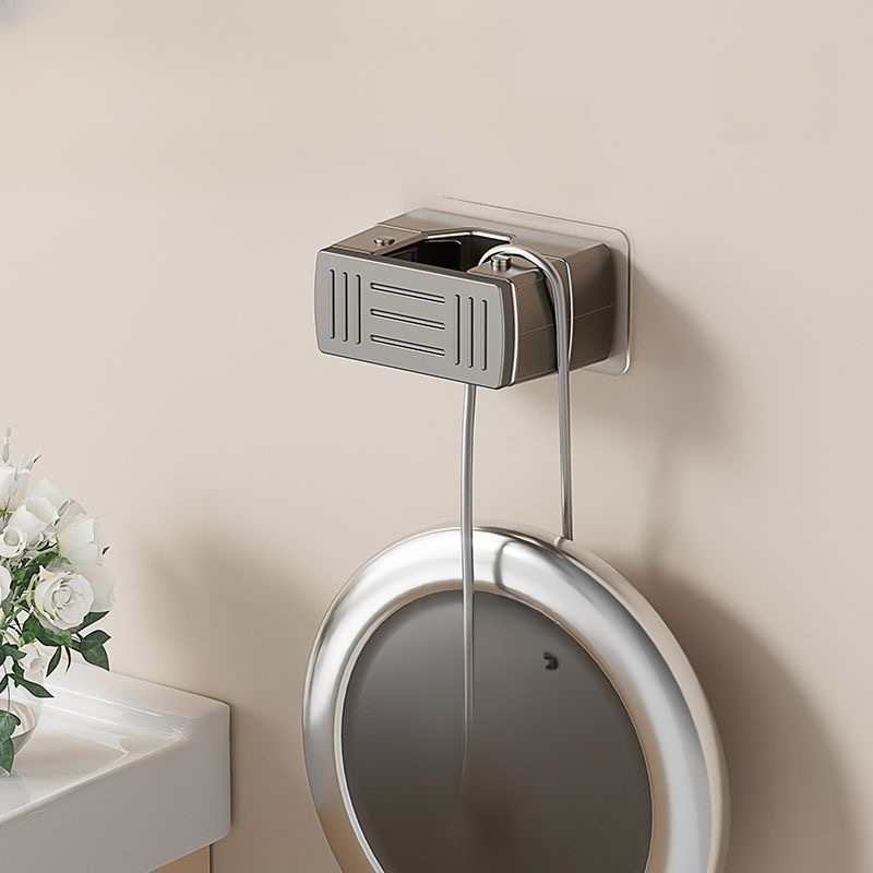 No-Drill Cleaning Tool Holder for Bathroom