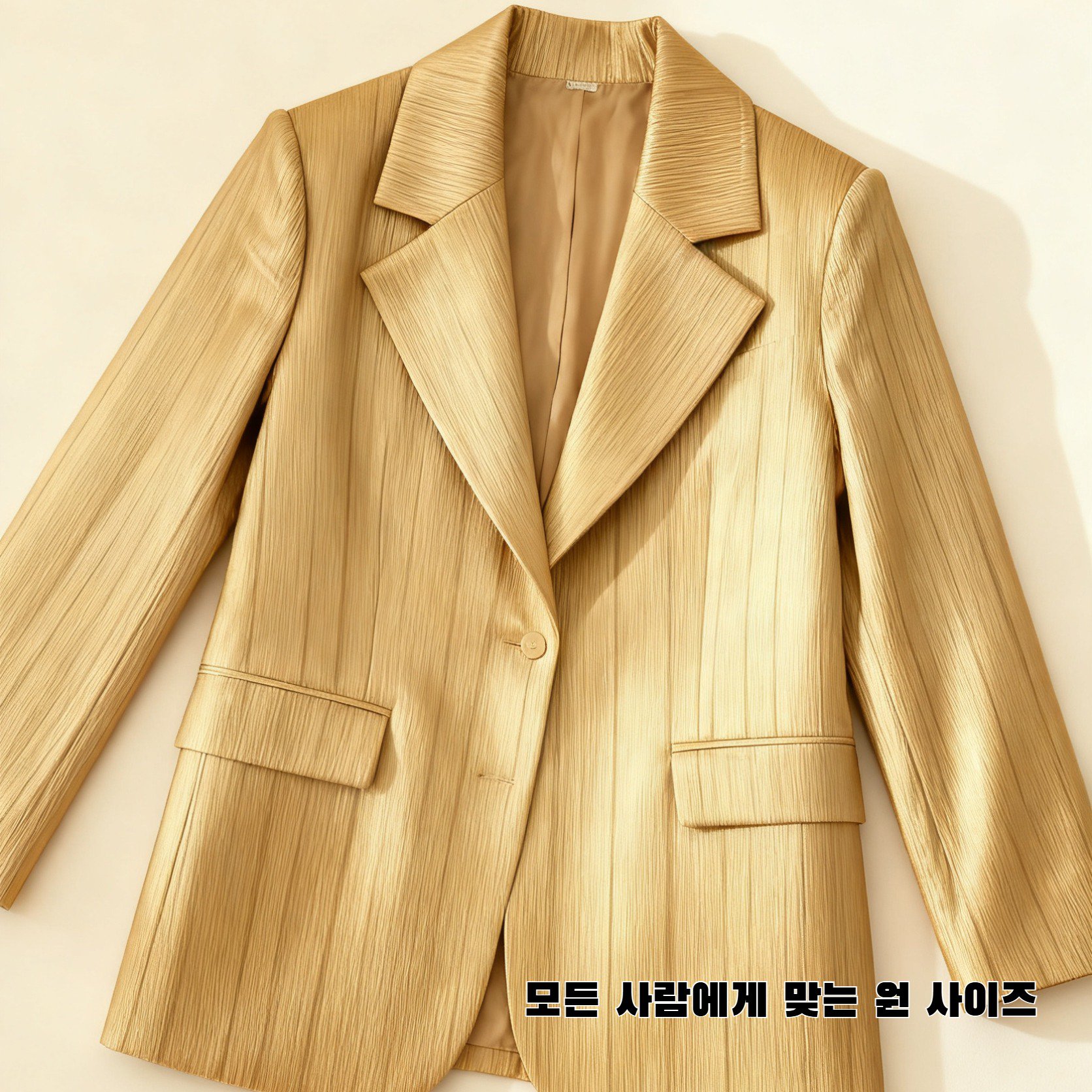 세련된 디자인의 수트 재킷 착용샷