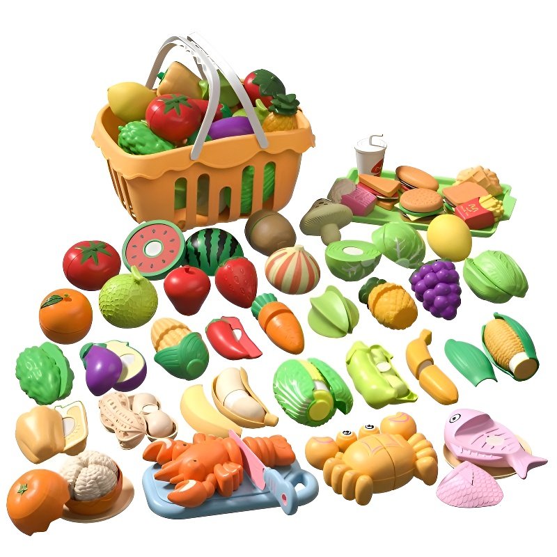 Girls Cuttable Kitchen Play Toy Set Gift